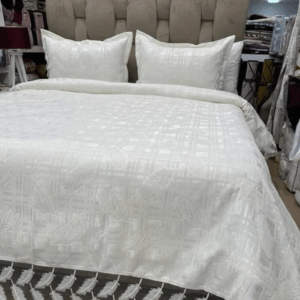 Parure de lit 2 places 6 pieces Blanc