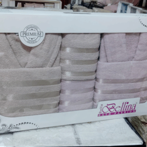 Caps de bain couple Bellina Beige et Rose