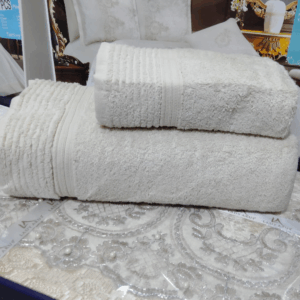 Serviettes de bain 2 pieces blanc